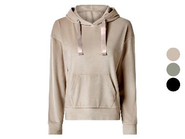 ESMARA® Sweat à capuche en velours pour femmes