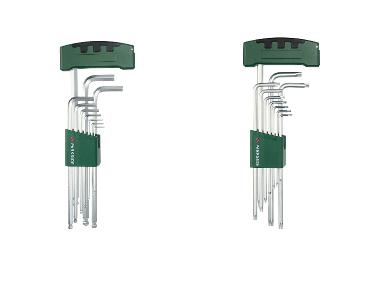 Jeu de clés mâles coudées à six pans ou TX PARKSIDE®