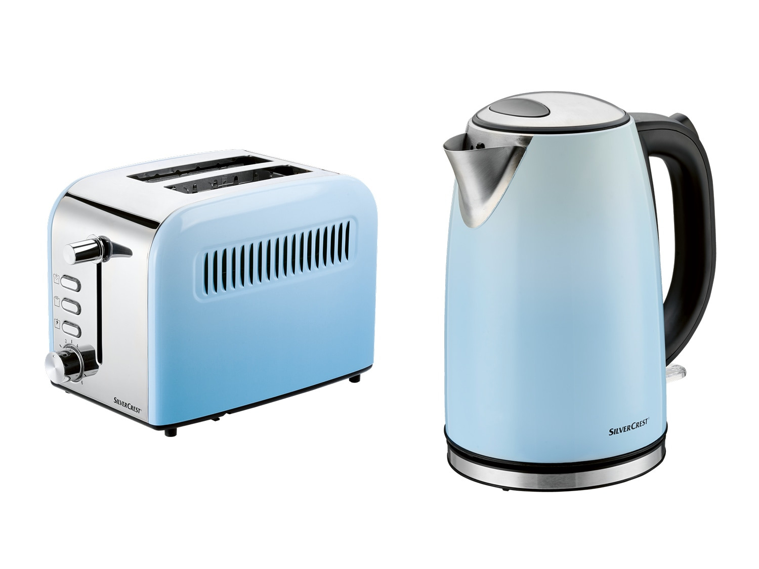 Waterkoker en broodrooster set blauw SILVERCREST® KITCHEN TOOLS