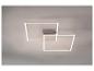 Luminaire encastré moderne avec éclairage LED en forme de carrés superposés.
