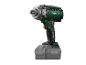 Een groene Parkside X20V Team schroevendraaier met een batterij.