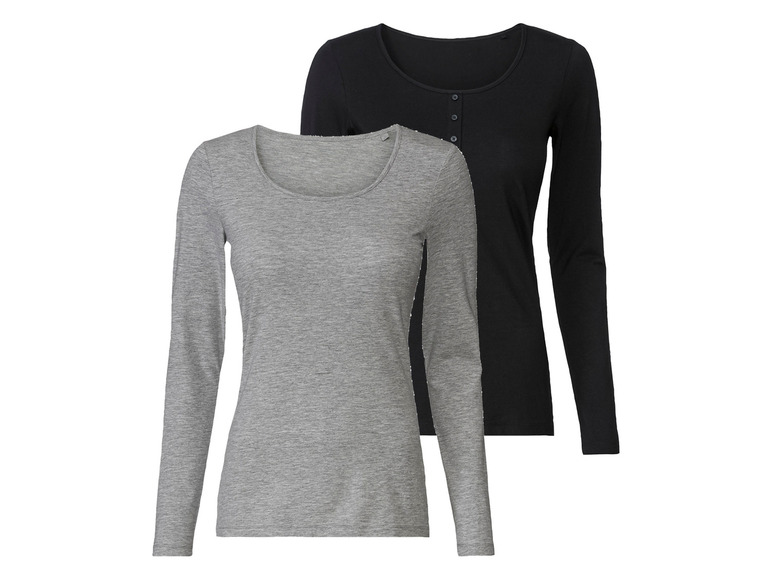 Ga naar volledige schermweergave: esmara® Set van 2 shirts met lange mouwen van een katoenmix - afbeelding 8