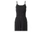 Zwarte korte jumpsuit met dunne bandjes en elastische taille