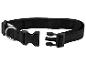 Collier noir pour chien avec anneau métallique et boucle en plastique