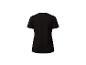 T-shirt noir pour femme, vue arrière.