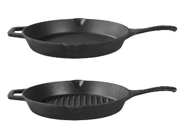 GRILLMEISTER Poêle à frire ou à griller en fonte