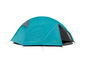 Een turquoise Grand Canyon tent, geschikt voor kamperen.