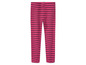 Roze gestreepte leggings.