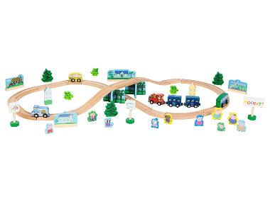 Set de train en bois "Peppa Pig"