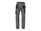 Pantalon de travail gris avec poches latérales et détails noirs