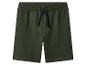 Heren sweatshorts in kaki met zwart trekkoord
