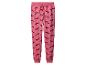 Roze pyjamabroek met teckel- en kerstboomprint