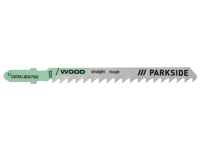 Lame de scie sauteuse Parkside pour bois, coupe droite.