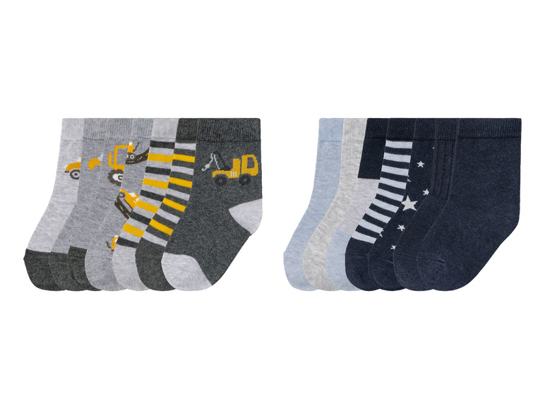Ga naar volledige schermweergave: lupilu® Sokken voor peuterjongens, 7 paar, met hoog gehalte aan biologisch katoen - afbeelding 1