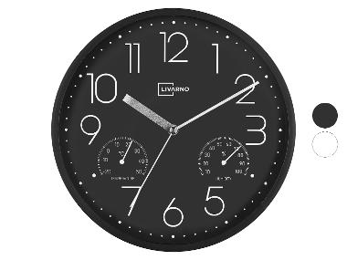 LIVARNO® Horloge murale avec thermomètre et hygromètre