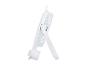 Ventilateur portable blanc avec support, vue latérale