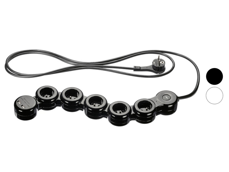 Ga naar volledige schermweergave: SILVERCREST® Flexibele stekkerdoos met USB-poorten - afbeelding 1