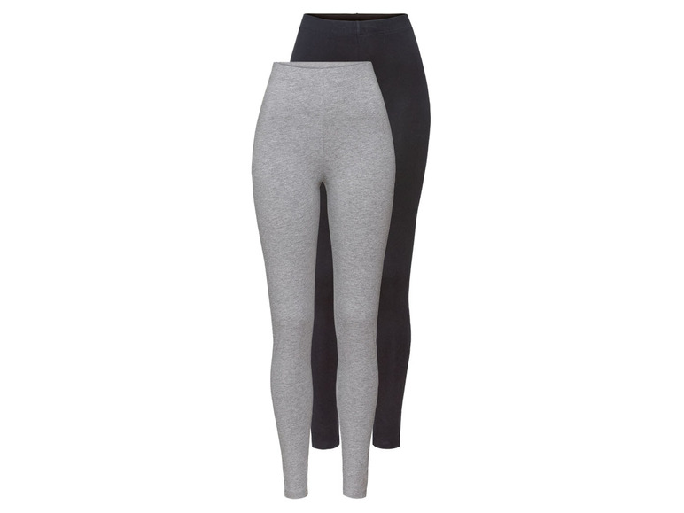 Aller en mode plein écran esmara® Set de 2 leggings en un mélange de coton - Photo 2
