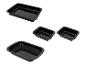 Ensemble de plats de cuisson rectangulaires noirs de différentes tailles