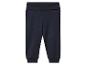 Pantalon de jogging bébé bleu marine avec taille et poignets côtelés
