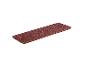 Pile de feuilles abrasives rectangulaires brun-rouge
