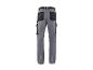 Pantalon de travail gris pour homme avec poches noires et détails réfléchissants, vue arrière.