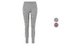 Grijze leggings met extra prints in roze en bruin