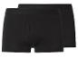 Deux boxers noirs pour hommes sur fond blanc