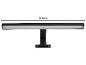 Zwarte 30 cm lange LED wandlamp