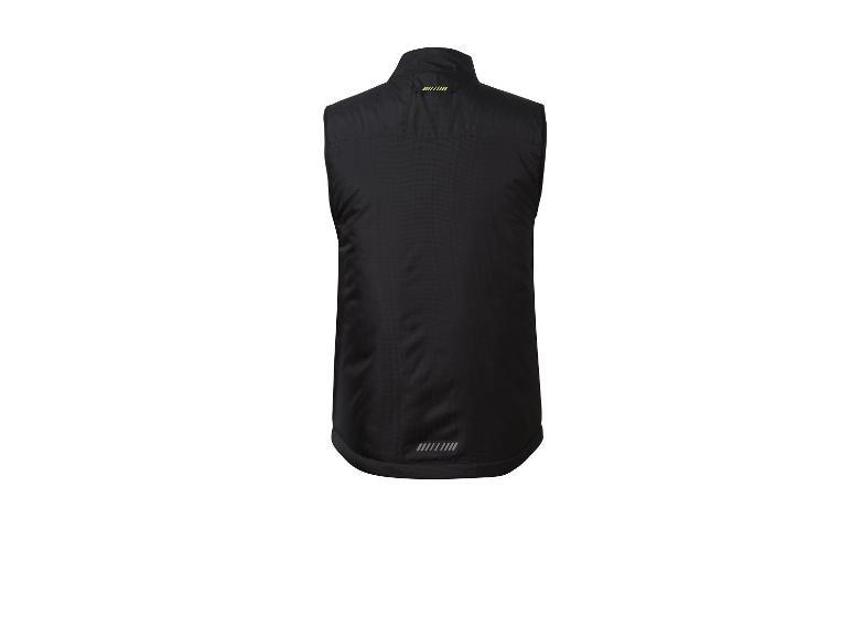 Gilet noir avec bandes réfléchissantes