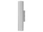 Lampe murale moderne, blanche et hexagonale.