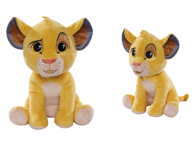 Twee pluche leeuwenwelpjes van Disney's The Lion King.