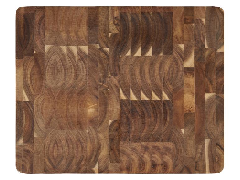 Houten snijplank met end grain houtpatroon