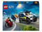 Politie gevangenentransportwagen set met een politieagent, gevangene en motorfiets.
