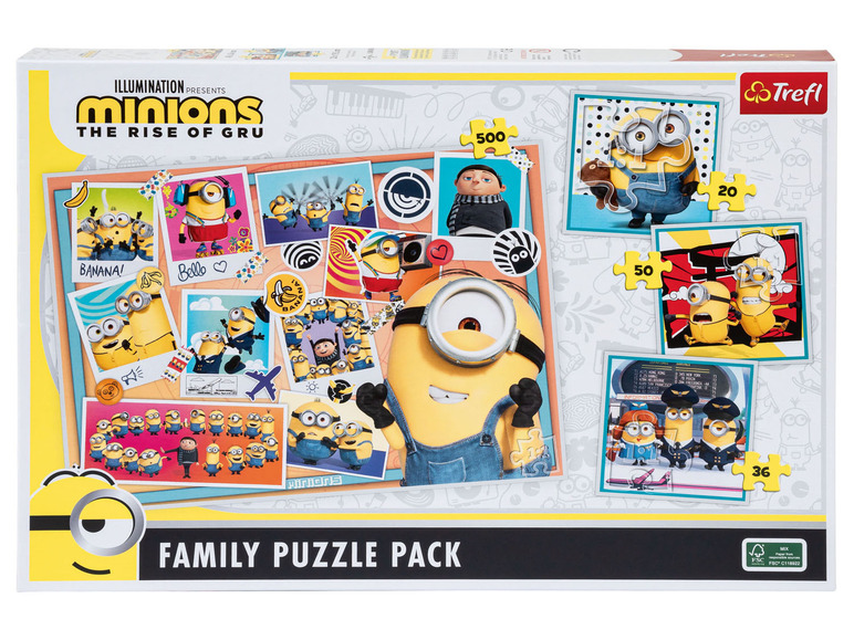 Ga naar volledige schermweergave: Trefl 4-in-1 puzzel family pack - afbeelding 2