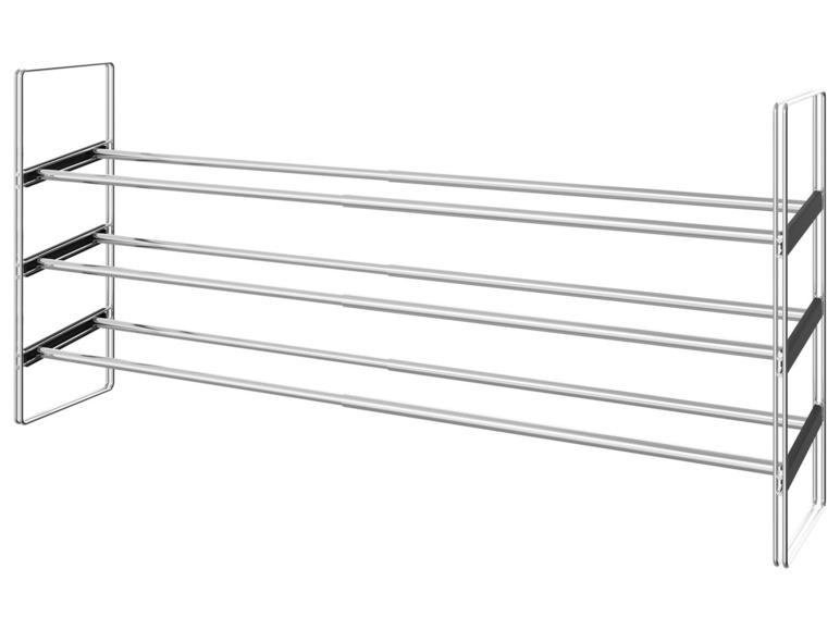 Ga naar volledige schermweergave: LIVARNO home Uittrekbaar schoenenrek, 64-119 x 50,5 x 22,5 cm - afbeelding 1