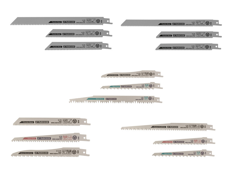 Ga naar volledige schermweergave: Reciprozaagbladen PARKSIDE® - afbeelding 1