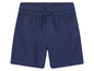 Short bleu marine avec cordon de serrage.