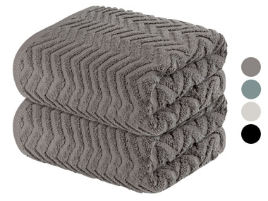 LIVARNO home Handdoek, set van 2, 50 x 100 cm