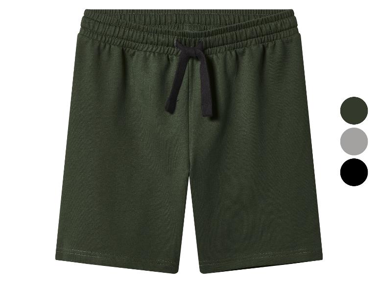 Donkergroene heren sweatshorts met zwart trekkoord, ook verkrijgbaar in grijs en zwart.