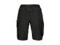 Zwarte heren werkshorts met cargozakken en elastische tailleband