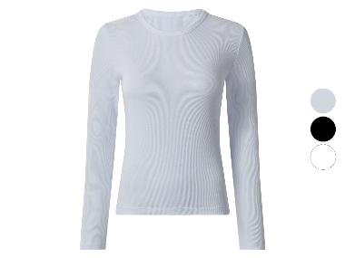 T-shirt côtelé à manches longues pour femmes esmara®