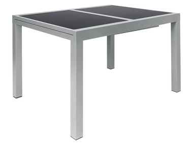 Table de jardin en aluminium gris extensible LIVARNO home Houston