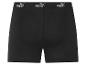 Shorts de sport noirs Puma : ceinture élastique avec logo.