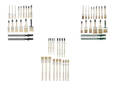 PARKSIDE® Set de pinceaux, 17 pièces