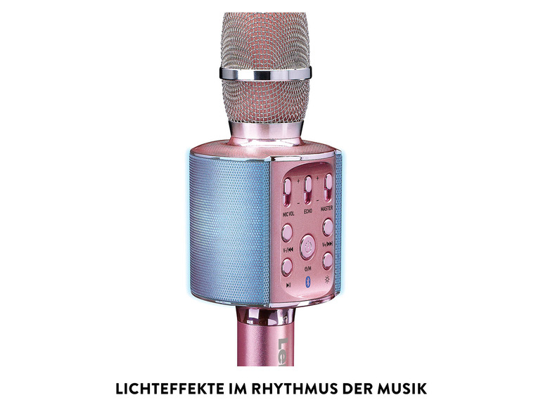 Ga naar volledige schermweergave: Lenco Karaoke Bluetooth-microfoon met luidspreker en verlichting - afbeelding 14