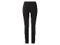 Jean skinny noir taille haute pour femme, vue arrière.