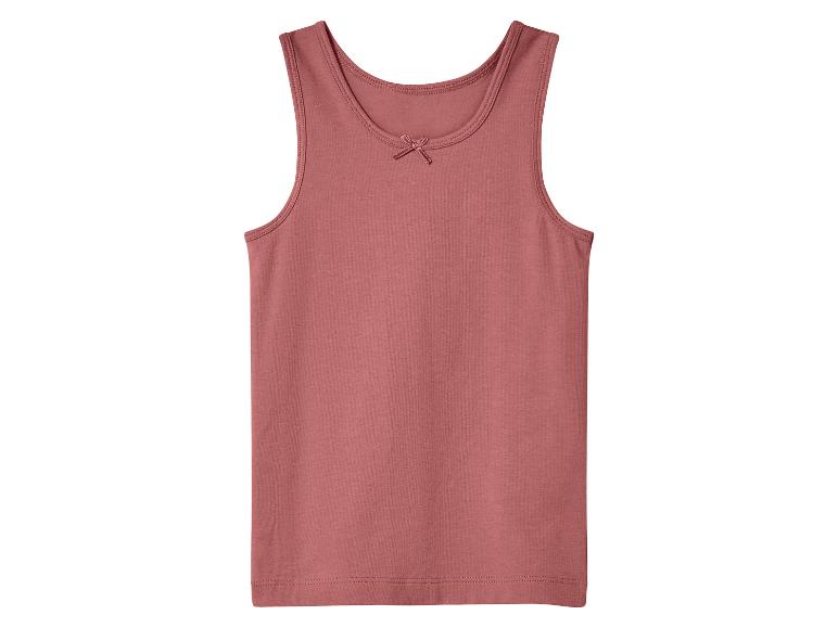 Débardeur rose en coton avec un petit nœud à l'encolure