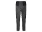 Donkergrijze broek met hoge taille en zwarte band.