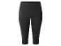 Legging capri noir avec taille élastique.